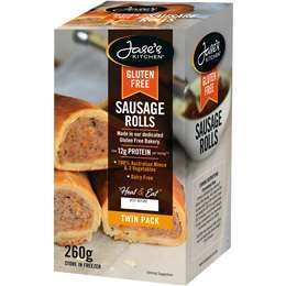 Jase's Kitchen Gluten Free Sausage Rolls  2 Pack