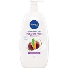 Nivea Rich Lather Passion Fruit & Manoi Oil Body Wash 1l