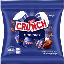 Crunch Easter Milk Chocolate Mini Eggs Bag 80g