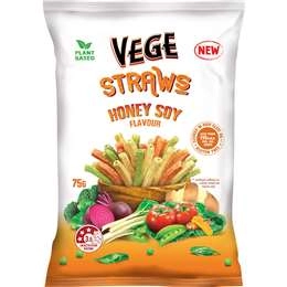 Vege Chips Straws Honey Soy  75g