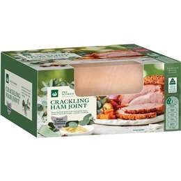 Woolworths Boneless Crackling Leg Ham  Per Kg