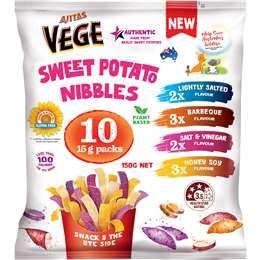 Vege Chips Sweet Potato Nibbles Variety  10 Pack