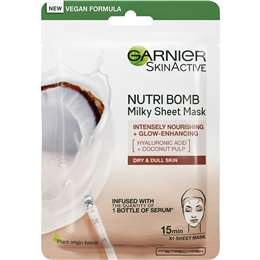 Garnier Skinactive Nutri Bomb Milky Tissue Mask Coconut Each