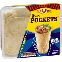 Old El Paso Tortilla Pockets  8 Pack