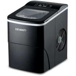 Devanti Portable Ice Maker Commercial Machine Ice Cube 2L Bar Countertop Black