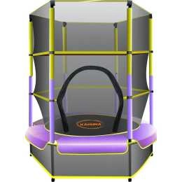 Kahuna Mini 4.5 ft Trampoline Yellow Purple