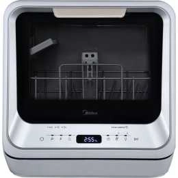 Midea Mini Second Generation Benchtop Portable Dishwasher (Silver)