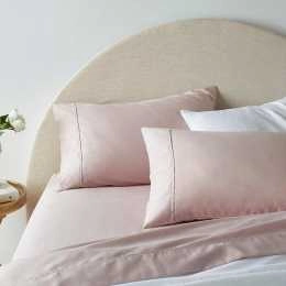 Accessorize Bedroom Collection Luxury 1900TC Cotton Rich Sheet Set Blush King