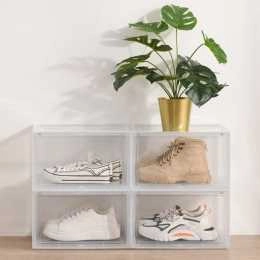 Nelio 4 Pack Premium Sneaker Display Box Side Open Clear