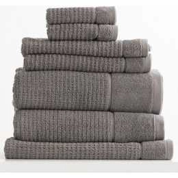 Renee Taylor Cambridge 650 GSM 7 Piece Textured Towel Packs Fossil