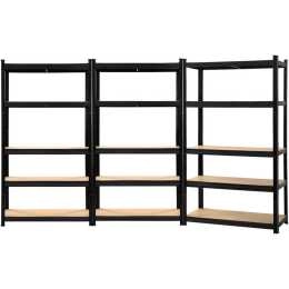 Giantz 3x1.8M Garage Shelving Warehouse Rack Pallet Racking Storage Shelf Black