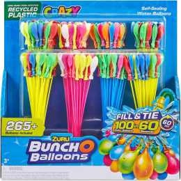 Zuru Crazy Bunch O Balloons 265 Rapid-Filling Self-Sealing Water Balloons 8 Pack