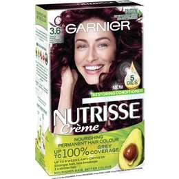 Garnier Nutrisse Hair Colour 3.6 Crimson Promise Each