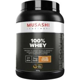 Musashi 100% Whey Protein Powder Salted Caramel Milkshake 900g