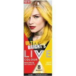 Schwarzkopf Live Colour Ultra Brights Semi-Permanent Hair Colour 8 Washes - Zesty Lemon