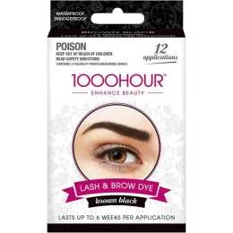 1000 Hour Eyelash & Brow Dye Kit Brown/Black