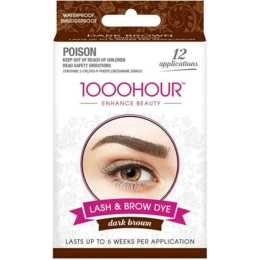 1000 Hour Eyelash & Brow Dye Kit Dark Brown