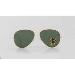 Ray-Ban Aviator Large Metal II Sunglasses in Gold and Green