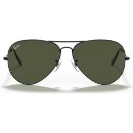 Ray-Ban Aviator Large Metal II Sunglasses in Black and Green