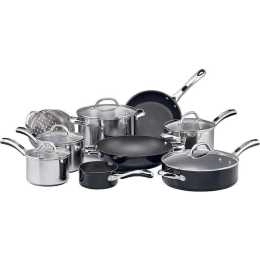 Raco Kitchen Essentials Nonstick/Stainless Steel Induction 9 Piece Cookware Set