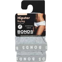 Bonds Ladies Hipster Boyleg Size 16 Assorted 2 Pack