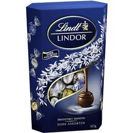 Lindt Lindor Dark Assorted Chocolate Box 327g