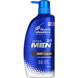 Head & Shoulders Ultra Men 2 In 1 Deep Clean Shampoo & Conditioner 750ml