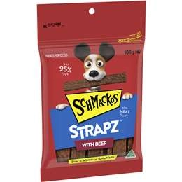 Schmackos Strapz Beef Dog Treats  200g