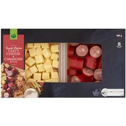 Woolworths Cabanossi & Tasty Cheese Bites  400g