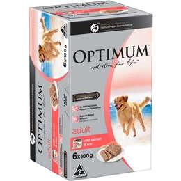 Optimum Salmon & Rice Wet Dog Food  6 Pack