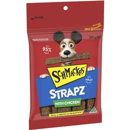 Schmackos Strapz Dog Treats With Chicken  200g