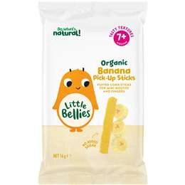 Little Bellies Organic Banana Pick-up Sticks 16g