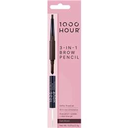 1000 Hour 3 In 1 Brow Pencil Dark Brown Each