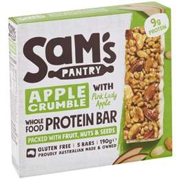 Sam's Pantry Apple Crumble Protein Bar  5 Pack