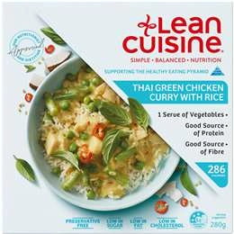 Lean Cuisine Thai Green Chicken Curry With Rice Frozen Meal 280g