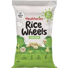 Healtheries Rice Wheels Chicken Multipack Gluten Free Lunchbox Snacks 21g X 6 Pack