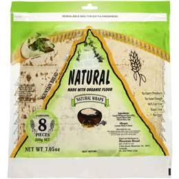 Mountain Bread Natural Light Wraps 8 Pack