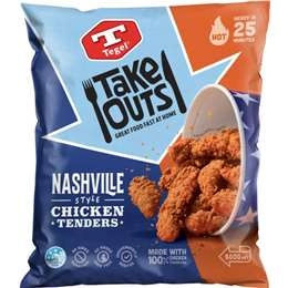 Tegel Take Outs Nashville Style Chicken Tenders 500g