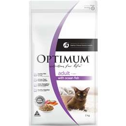 Optimum Adult Dry Cat Food With Ocean Fish 2kg