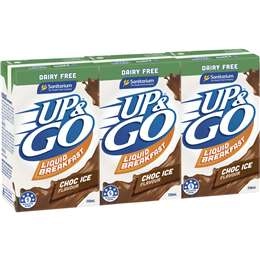 Sanitarium Up&go Dairy Free Liquid Breakfast Choc Ice 3 Pack