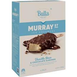 Bulla Murray Street Vanilla Bean & Chocolate Almond Sticks 4 Pack