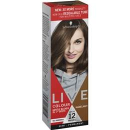 Schwarzkopf Live Colour Brown Hair Dye Hazelnut Semi Permanent Each