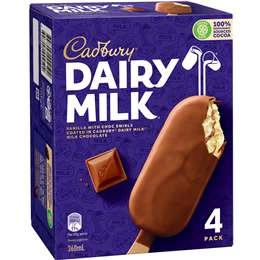 Cadbury Dairy Milk Vanilla Sticks  4 Pack