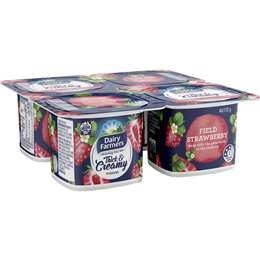 Dairy Farmers Thick & Creamy Strawberry Yoghurt 4 Pack