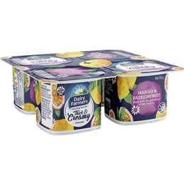 Dairy Farmers Thick & Creamy Mango & Passionfruit Yoghurt 4 Pack