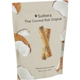 Suthera Thai Coconut Roll Original  70g