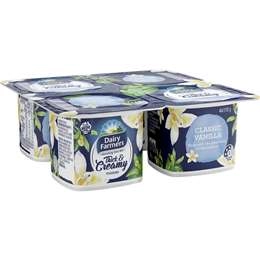 Dairy Farmers Thick & Creamy Vanilla Yoghurt  4 Pack