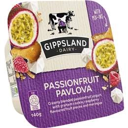 Gippsland Dairy Passionfruit Pavlova Yoghurt 140g