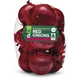 Woolworths Red Onions  1kg Bag