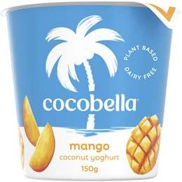 Cocobella Dairy Free Coconut Yoghurt Mango 150g